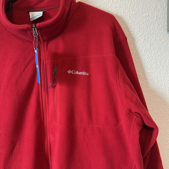Columbia Fill Zip Fleece Jacket with Zippered Side and Chest Pockets Size XXL - Picture 3 of 12
